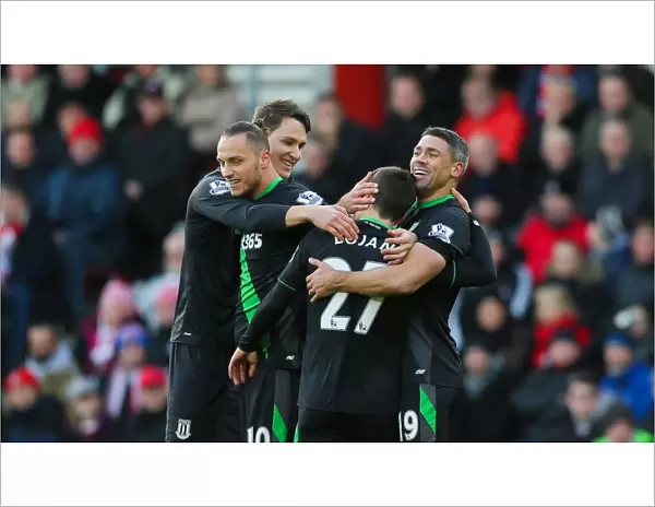 stoke city football club - Southampton v Stoke City Premier League match at the St Marys Stadium 21st November 2015 final score 0-1 win for Stoke with goal scored by Bojan Krkic - ©phil greig 2015 - created by phil greig greigphotography