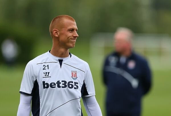 Stoke City FC: Training at Clayton Wood August 2014