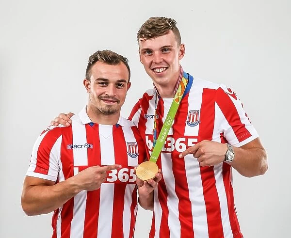 Stoke City FC Welcomes 2016 Olympic Gold Medalist Joe Clarke: A Special Team Encounter