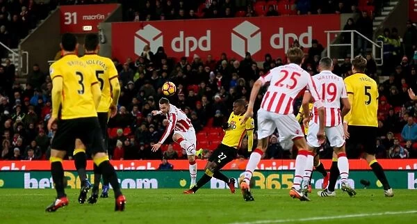 Stoke City's Shawcross and Crouch Secure 2-0 Victory over Watford in Premier League Clash (3rd January 2017)