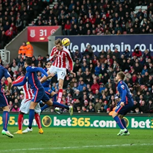 Season 2014-15 Photographic Print Collection: Stoke City v Manchester United