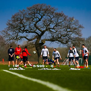 Stoke City FC: Training at Clayton Wood, April 2015 - Preparing for the Southampton Clash