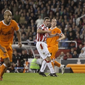 Stoke City's Thrilling 4-3 Victory over Blackpool: Higginbotham, Fuller, Etherington, and Griffin Shine in Carling Cup