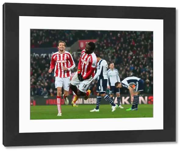 Stoke City Football Club - Stoke City v West Bromwich Albion - Premier League match at the Britannia Stadium final score 2-0 to Stoke goals scored by Mame Diouf - Images not to be copied or forwarded to third parties with out consent - CREDIT PHIL