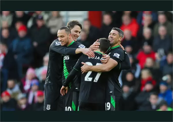 stoke city football club - Southampton v Stoke City Premier League match at the St Marys Stadium 21st November 2015 final score 0-1 win for Stoke with goal scored by Bojan Krkic - ©phil greig 2015 - created by phil greig greigphotography