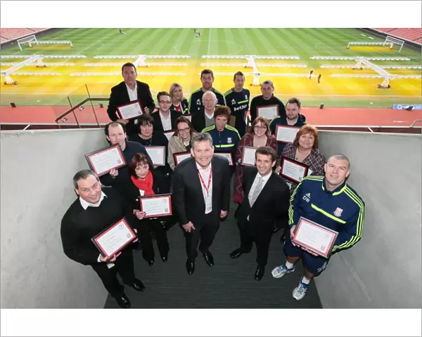 Long Service awards at the Britannia Stadium for SCFC STAFF