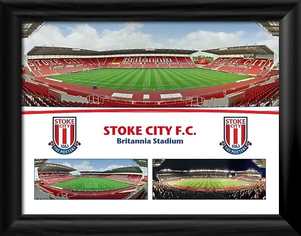 Britannia Stadium. A quality framed photographic print of the Britannia Stadium.