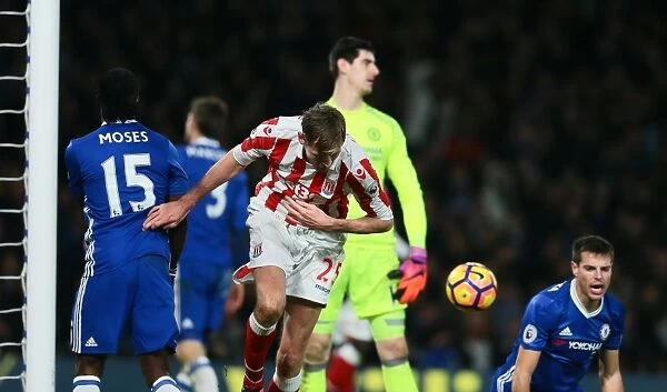 Chelsea's Dominant Performance: Bruno Martins Indi and Peter Crouch's Goals Fail to Prevent Stoke City's 4-2 Premier League Defeat (December 31, 2016)