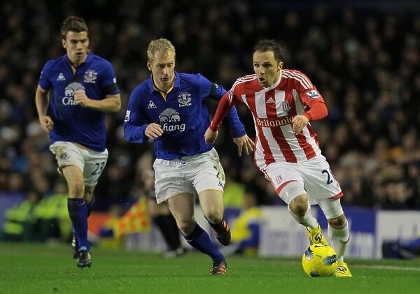 Decisive Moment: Thrilling Everton vs. Stoke City Clash - 4th December 2011