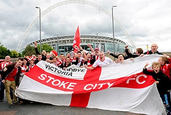 FA Cup final at Wembley between Stoke City v Manchester City.. Picture by: Steve Bould