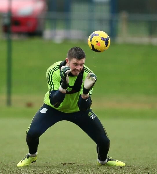 Gearing Up for Swansea Showdown: Stoke City First Team Training, January 2014