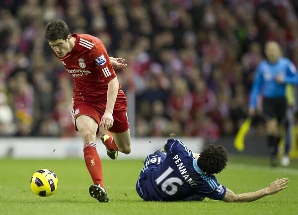 Intense Battle: Liverpool vs. Stoke City - 2nd February 2011