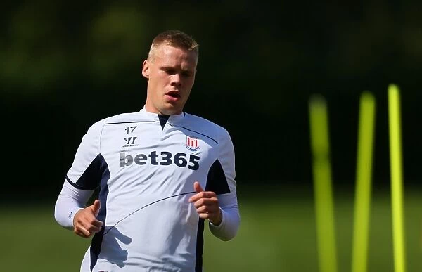 Intense Training at Clayton Wood: A Glimpse into Stoke City FC's Summer Preparation, August 2014