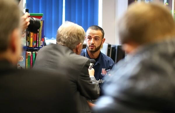Marc Wilson visits St George and St Martins School in Birches Head