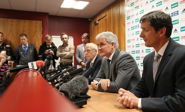 Mark Hughes unveiled as Clubs new manager by Chairman Peter Coates and Chief Executive