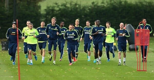 October 2013: Stoke City FC Training at Clayton Wood - Preparing for Southampton Match