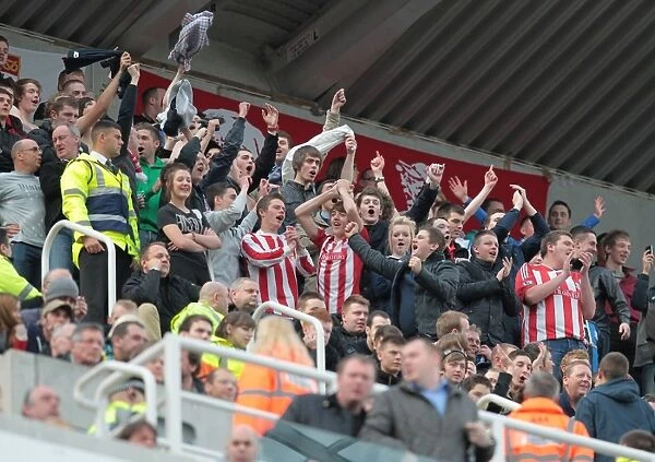 Stoke City Fans in Action: Newcastle United vs Stoke City, April 21, 2012