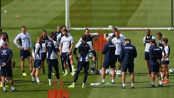 Stoke City FC: Training at Clayton Wood, August 2014