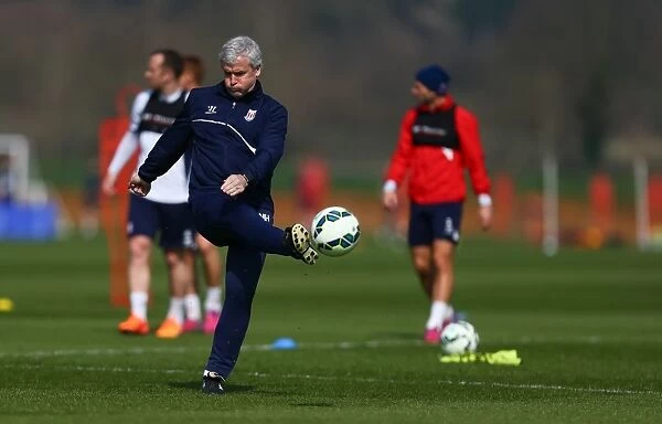 Stoke City FC: Training at Clayton Wood - Gearing Up for the Southampton Showdown, April 2015