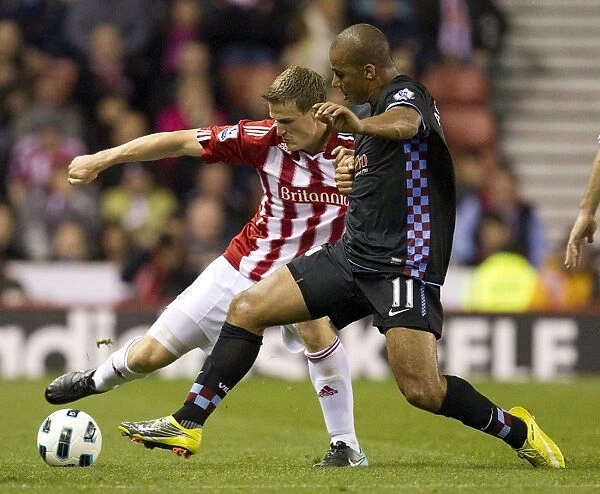 Stoke City FC's Huth and Jones Secure 2-1 Premier League Victory Over Aston Villa (September 13, 2010)