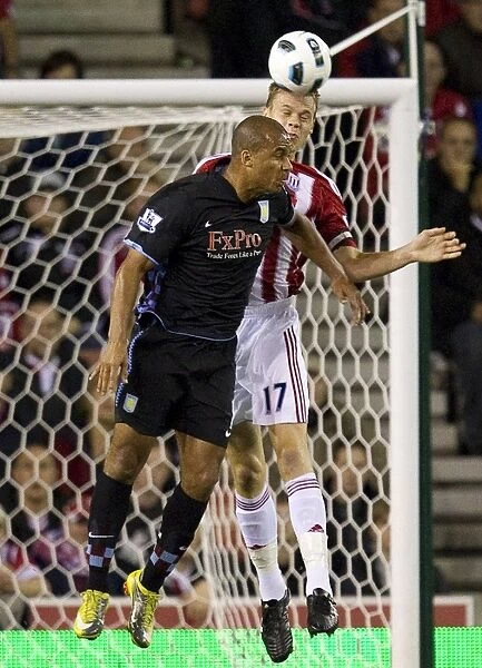 Stoke City FC's Robert Huth and Kenwynne Jones Secure 2-1 Premier League Victory Over Aston Villa (September 13, 2010)