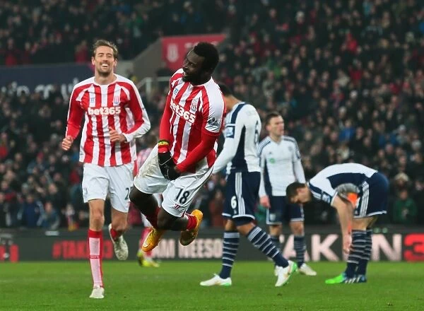 Stoke City Football Club - Stoke City v West Bromwich Albion - Premier League match at the Britannia Stadium final score 2-0 to Stoke goals scored by Mame Diouf - Images not to be copied or forwarded to third parties with out consent - CREDIT PHIL GREIG / ST