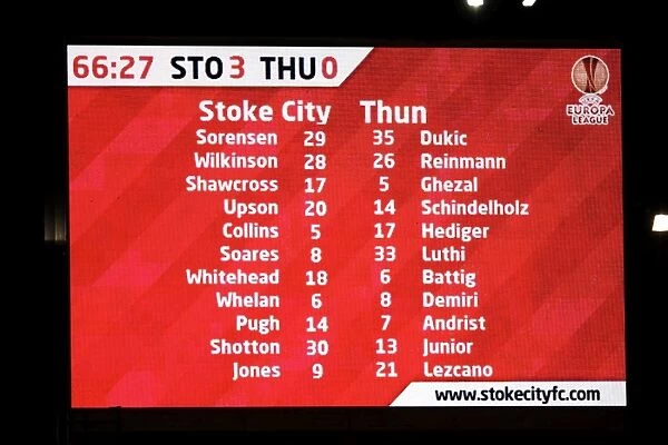 Stoke City vs FC Thun: Europa League Showdown (August 25, 2011)