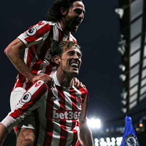 Chelsea's Dominant 4-2 Victory Over Stoke City: Bruno Martins Indi and Peter Crouch Score for Stoke