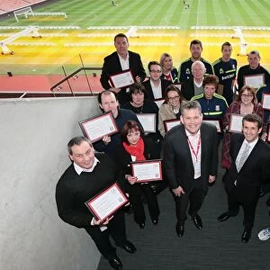 Long Service awards at the Britannia Stadium for SCFC STAFF
