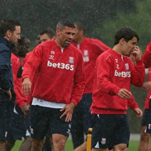 Stoke City FC: Intense Training at Clayton Wood August 2014