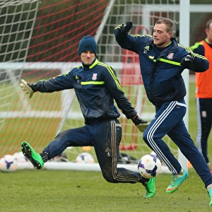 Stoke City FC: March 2014 Training Sessions at Clayton Wood - Gearing Up for Newcastle United