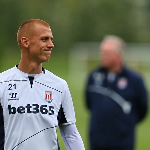 Stoke City FC: Training at Clayton Wood August 2014