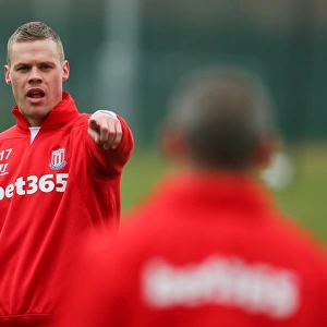 Stoke City FC: Training at Clayton Wood, March 2015
