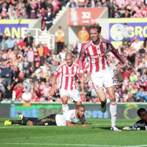 Season 2012-13 Framed Print Collection: Stoke City v Swansea City