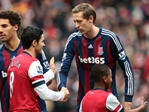 Images Dated 2nd February 2013: Arsenal vs Stoke City: Clash at the Emirates - February 2, 2013
