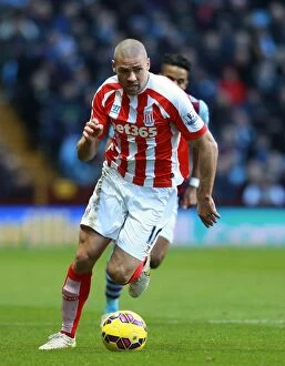 Images Dated 25th February 2015: Aston Villa vs. Stoke City: Clash of the Midland Giants (21st February 2015)