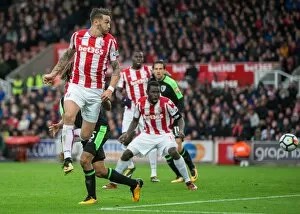 Images Dated 21st October 2017: Barclays Premier League: Stoke-on-Trent Showdown - Stoke City vs Bournemouth