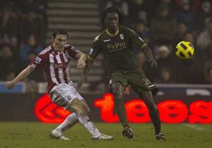 Images Dated 28th December 2010: Battle at the Bet365 Stadium: Stoke City vs Fulham - December 28, 2010