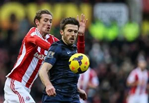 Images Dated 10th February 2014: Battle at Bet365 Stadium: Stoke City vs Manchester United - February 1, 2014
