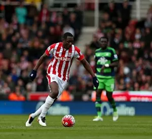 Stoke City v Swansea City Collection: Battle at Bet365 Stadium: Stoke City vs Swansea City Clash - April 2, 2016