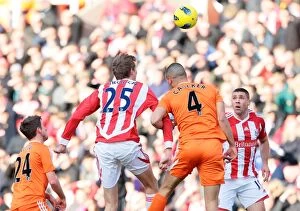 Stoke City v Swansea City Collection: Battle at Bet365 Stadium: Stoke City vs Swansea City - February 26, 2012