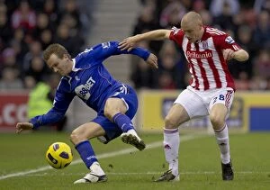 Images Dated 15th January 2011: Battle at the Bet365: Stoke City vs Bolton Wanderers (15.01.2011)