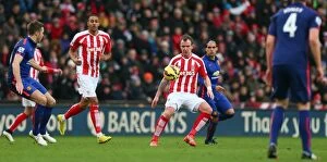 Stoke City v Manchester United Collection: Battle at the Bet365: Stoke City vs Manchester United (1st January 2015)