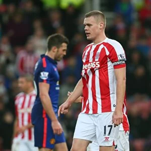 Images Dated 14th January 2015: Battle at the Bet365: Stoke City vs Manchester United (1st January 2015)