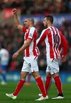 Stoke City v Queens Park Rangers Collection: Battle at the Bet365: Stoke City vs Queens Park Rangers (January 31, 2015)