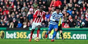 Stoke City v Queens Park Rangers Collection: Battle at the Bet365: Stoke City vs Queens Park Rangers (31st January 2015)