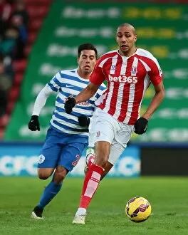 Stoke City v Queens Park Rangers Collection: Battle at the Bet365: Stoke City vs Queens Park Rangers Clash (31st January 2015)
