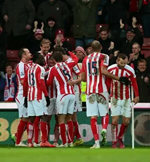 Stoke City v Queens Park Rangers Collection: Battle at the Bet365: Stoke City vs Queens Park Rangers (31st January 2015)