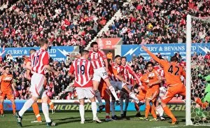 Stoke City v Swansea City Collection: Battle at Bet365: Stoke City vs Swansea City - February 26, 2012