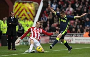 Images Dated 31st December 2011: Battle at the Bet365: Stoke City vs Wigan Athletic - New Year's Eve Clash (December 31, 2011)